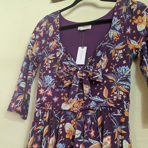 Anthropologie | Maeve Floral Asymmetrical Dress - Picture 10 of 11